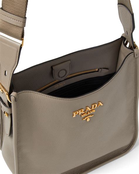 prada leather hobo shoulder bag|Prada hobo bag price.